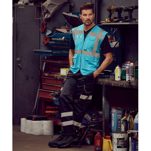 Multifunctional executive hi-vis waistcoat (HVW801) Thumbnail
