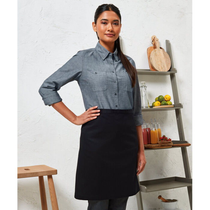 Cotton waist apron, organic and Fairtrade certified Thumbnail
