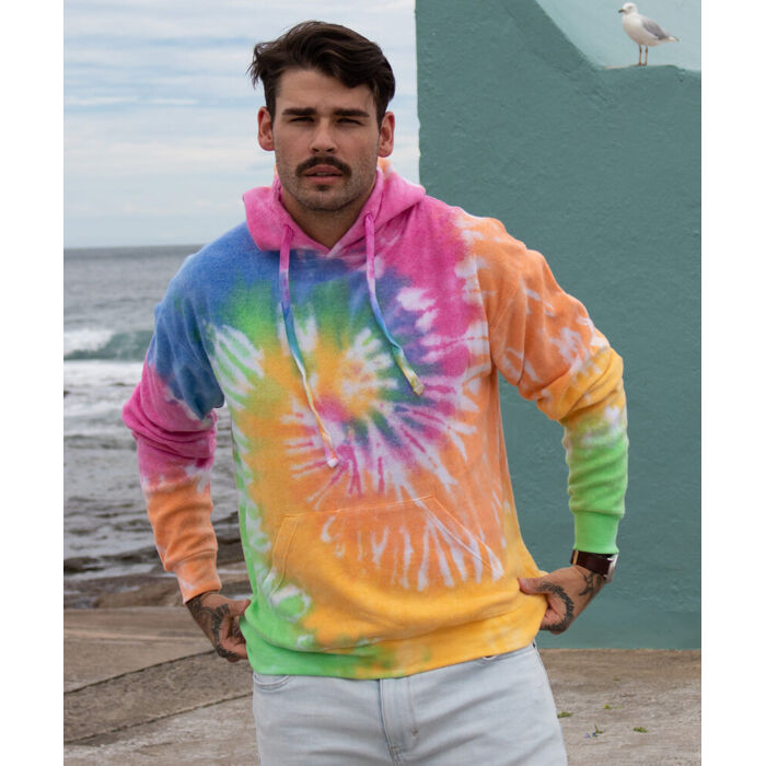 Rainbow tie-dye hoodie Thumbnail