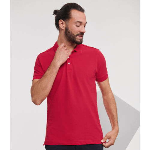 Russell Stretch Piqué Polo Shirt Thumbnail