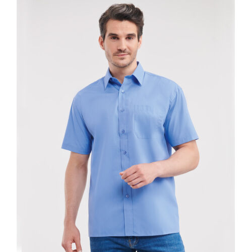 Russell Collection Short Sleeve Easy Care Poplin Shirt Thumbnail