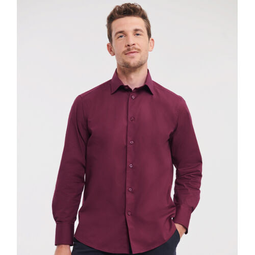 Russell Collection Long Sleeve Easy Care Fitted Shirt Thumbnail