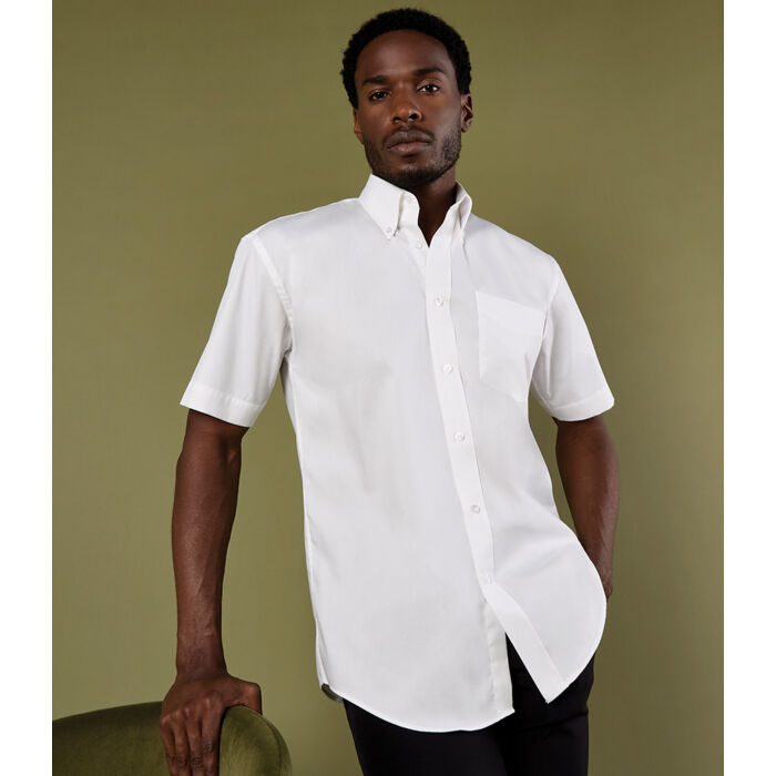 Kustom Kit Premium Short Sleeve Classic Fit Oxford Shirt Thumbnail