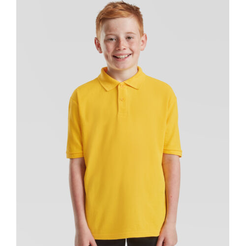 Fruit of the Loom Kids Poly/Cotton Piqué Polo Shirt Thumbnail