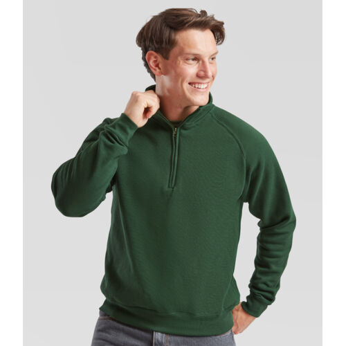 Fruit of the Loom Classic Zip Neck Sweatshirt Thumbnail