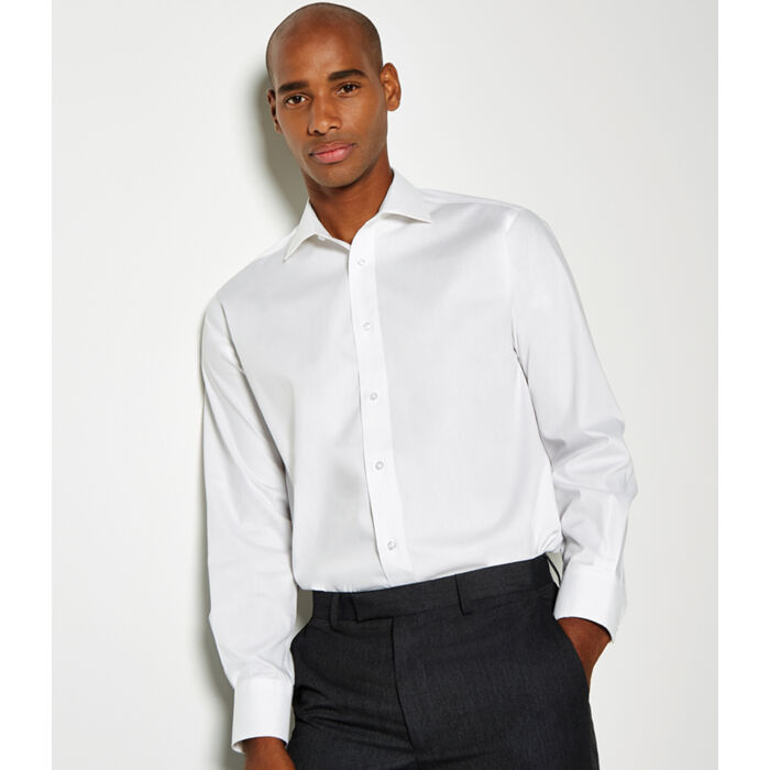 Kustom Kit Premium Long Sleeve Classic Fit Oxford Shirt Thumbnail