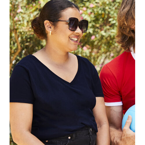 Fruit of the Loom Lady Fit Value V Neck T-Shirt Thumbnail