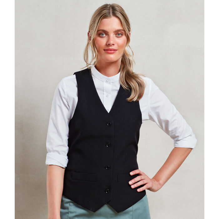 Premier Ladies Lined Waistcoat Thumbnail
