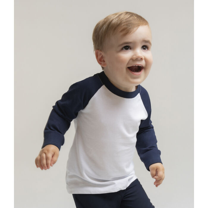 Larkwood Baby/Toddler Long Sleeve Baseball T-Shirt Thumbnail