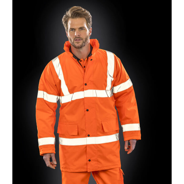Result Core Hi-Vis Motorway Coat Thumbnail