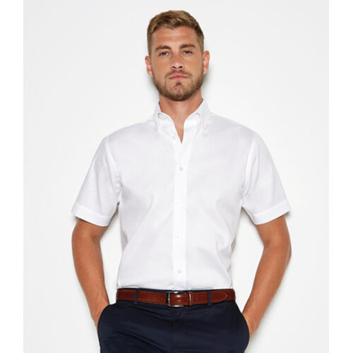 Kustom Kit Premium Short Sleeve Tailored Oxford Shirt Thumbnail