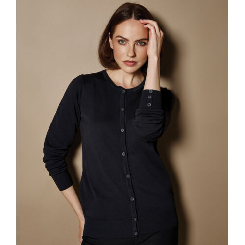 Kustom Kit Ladies Arundel Round Neck Cardigan Thumbnail