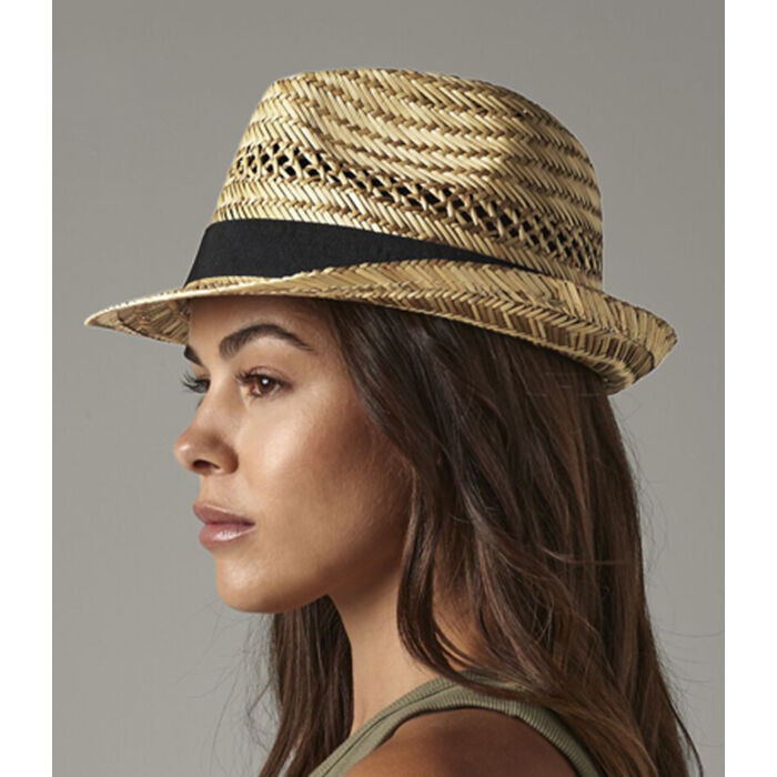 Beechfield Straw Summer Trilby Thumbnail