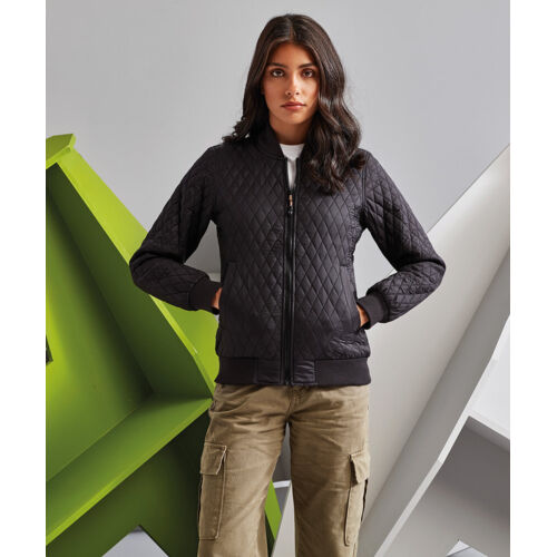 Women's quilted flight jacket Thumbnail