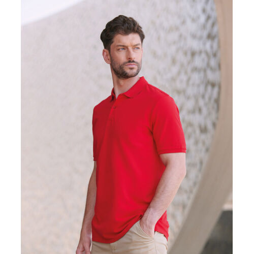 Micro-fine piqué polo shirt Thumbnail