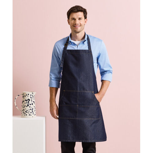 Jeans stitch bib apron Thumbnail