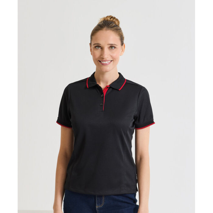 Women's contrast Coolchecker® polo Thumbnail