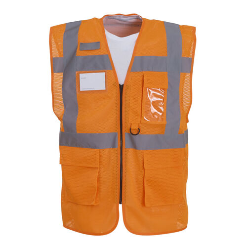 Hi-vis top cool open-mesh executive waistcoat (HVW820) Thumbnail