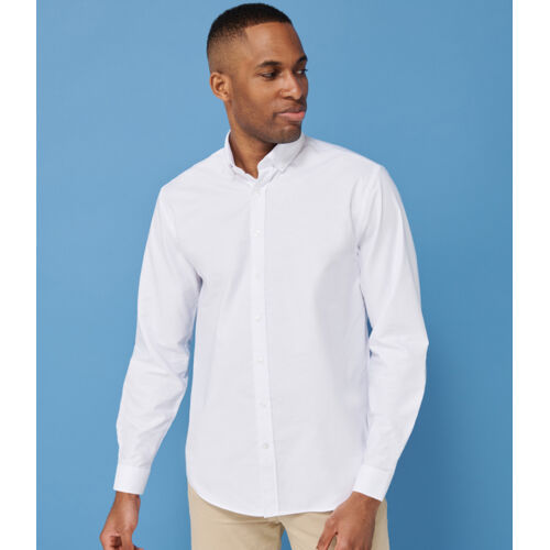 Henbury Modern Long Sleeve Classic Fit Oxford Shirt Thumbnail