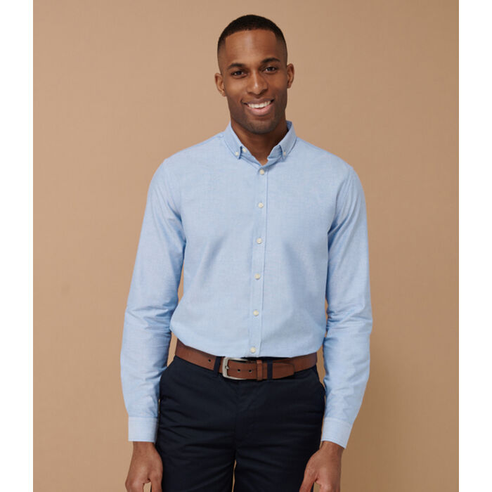 Henbury Modern Long Sleeve Regular Fit Oxford Shirt Thumbnail