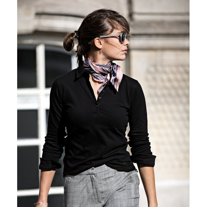 Women’s Carlington – deluxe long sleeve polo Thumbnail