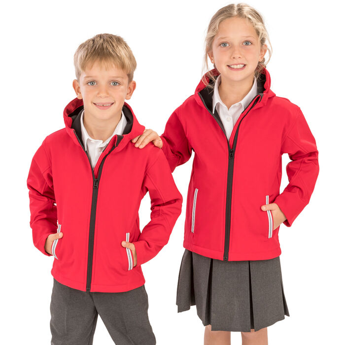Result Core Kids TX Performance Hooded Soft Shell Jacket Thumbnail