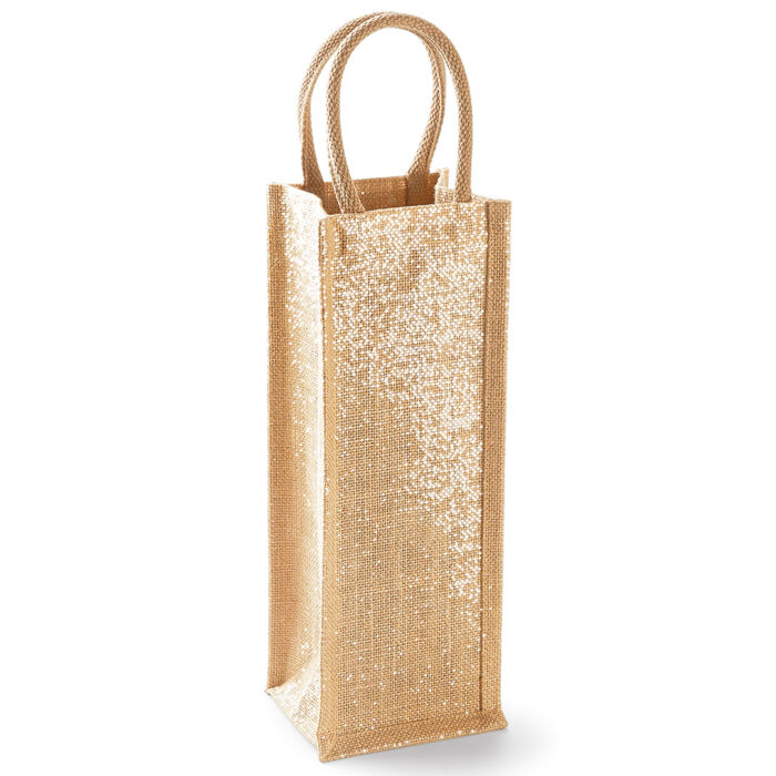 Westford Mill Shimmer Jute Bottle Bag Thumbnail
