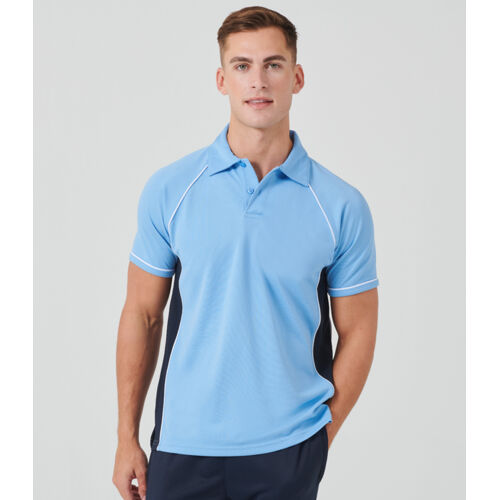 Finden + Hales Performance Piped Polo Shirt Thumbnail
