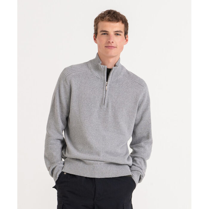 Wakhan ¼ regen zip knit sweater Thumbnail