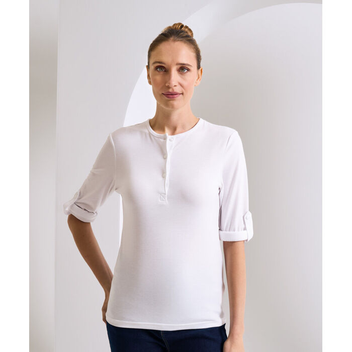 Women's Long John roll-sleeve tee Thumbnail
