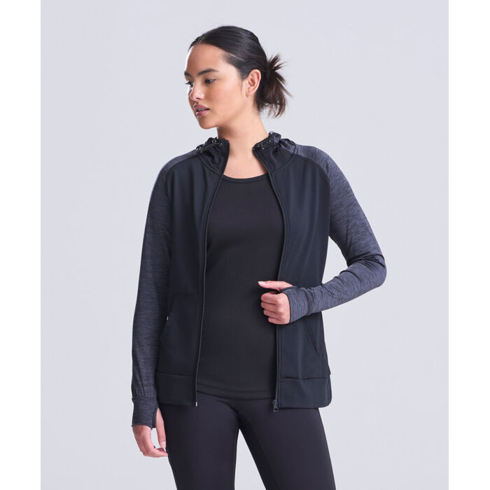 Women's cool contrast zoodie Thumbnail