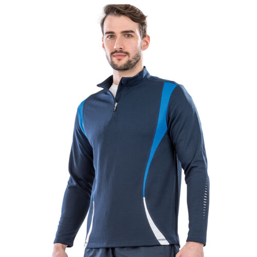 Spiro Unisex Zip Neck Trial Training Top Thumbnail