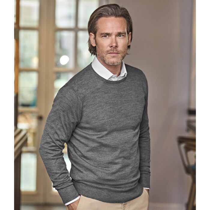 Tee Jays Merino Blend Crew Neck Sweater Thumbnail