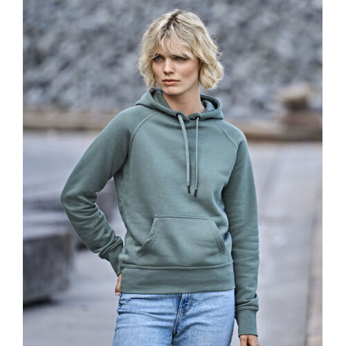 Tee Jays Ladies Raglan Hooded Sweatshirt Thumbnail