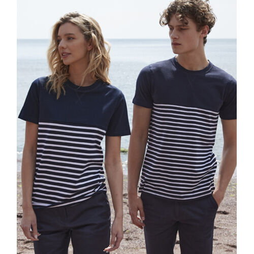 Front Row Unisex Breton Striped T-Shirt Thumbnail