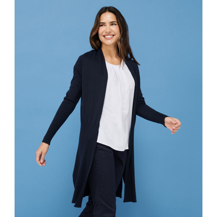 Henbury Ladies Longline Open Cardigan Thumbnail
