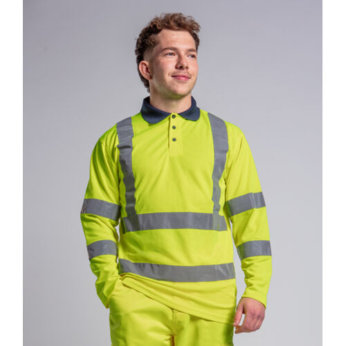 Pro RTX High Visibility Long Sleeve Polo Shirt Thumbnail
