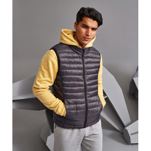 Melange padded gilet Thumbnail