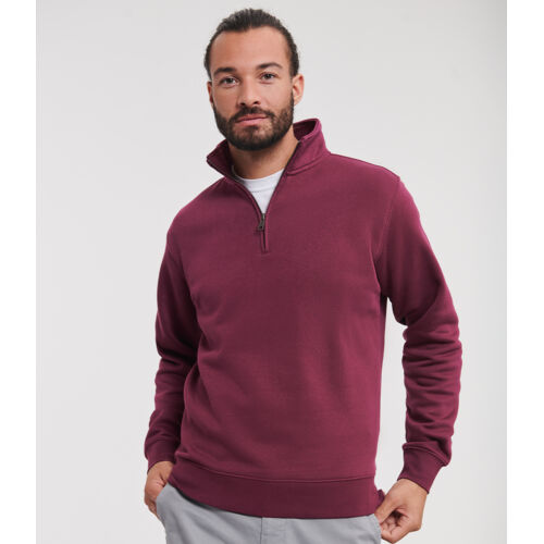 Russell Authentic Zip Neck Sweatshirt Thumbnail