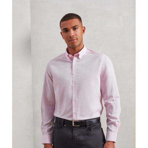 Cotton-rich Oxford stripes shirt Thumbnail