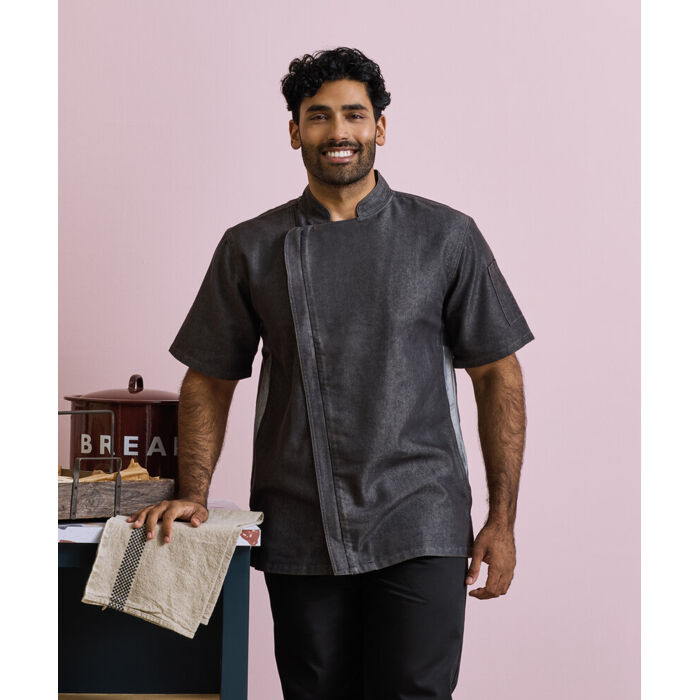 Chef's zip-close short sleeve jacket Thumbnail