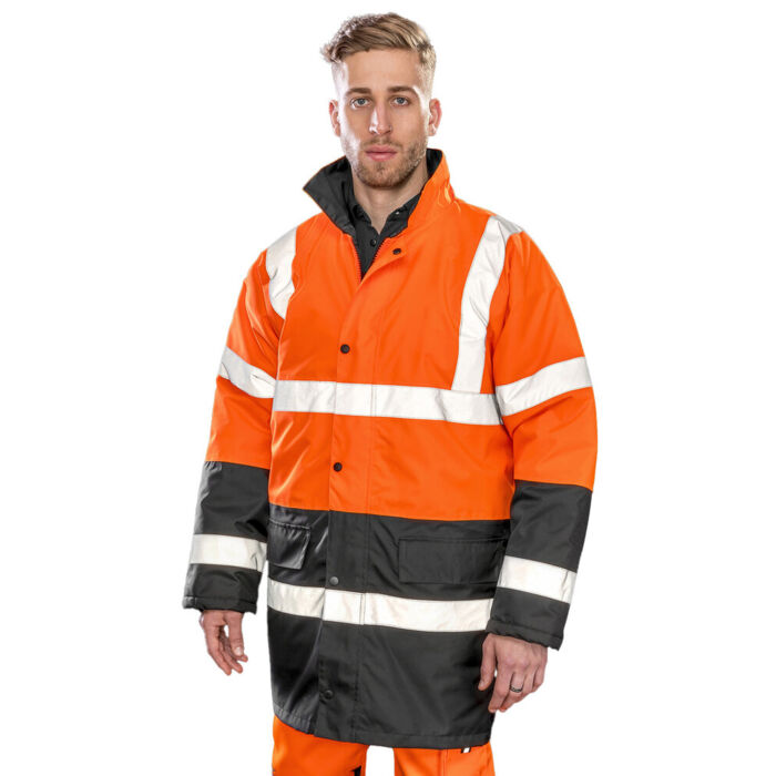 Motorway two-tone safety coat Thumbnail