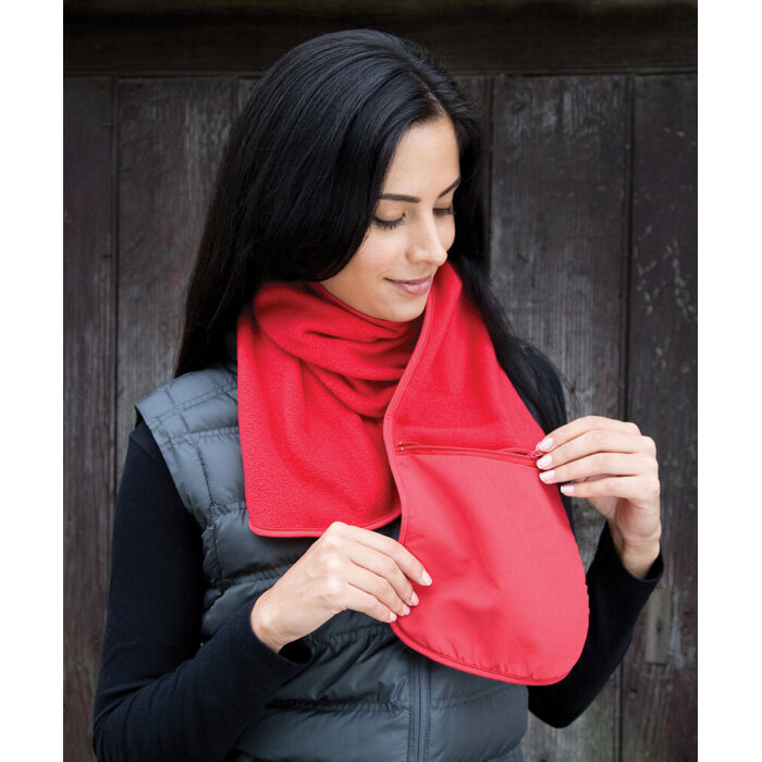 Polartherm™ fleece scarf with zip pocket Thumbnail
