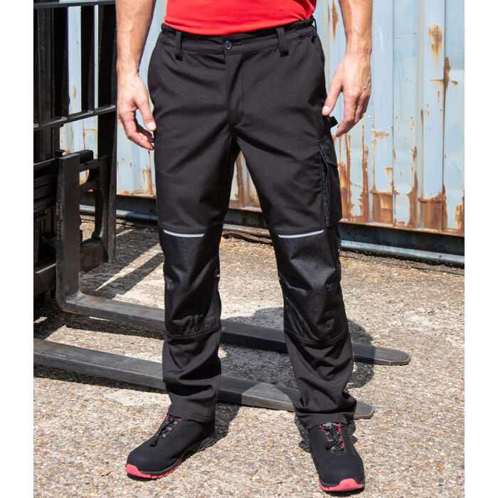 Result Work-Guard Slim Fit Soft Shell Trousers Thumbnail