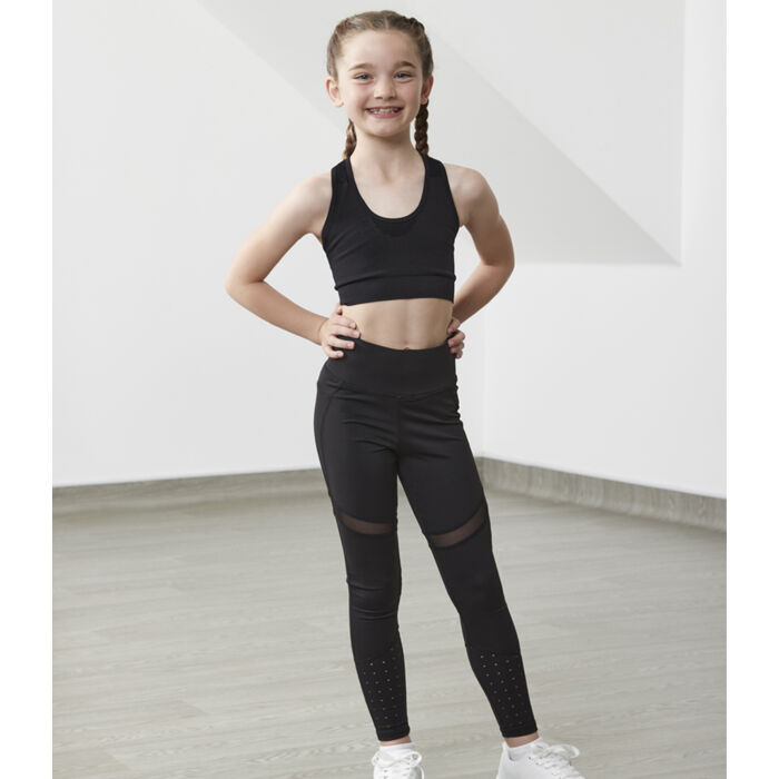 Tombo Kids Panelled Leggings Thumbnail