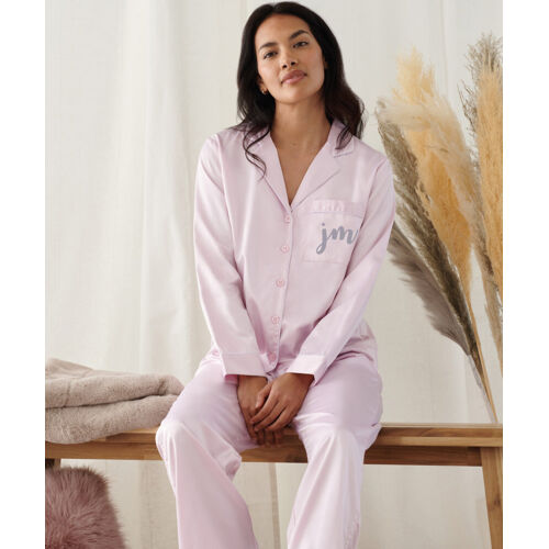 Women's satin long pyjamas Thumbnail