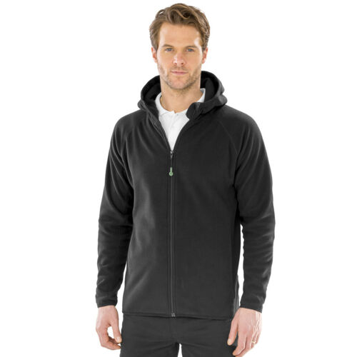 Recycled hooded microfleece jacket Thumbnail